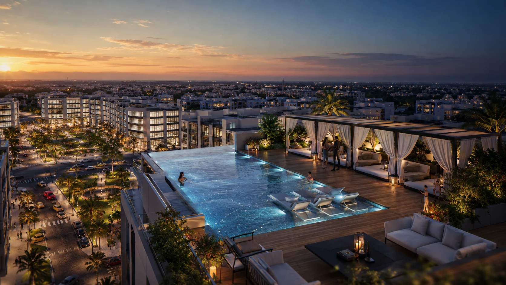 City Walk Rooftop Pool and Terrace with Panoramic Views