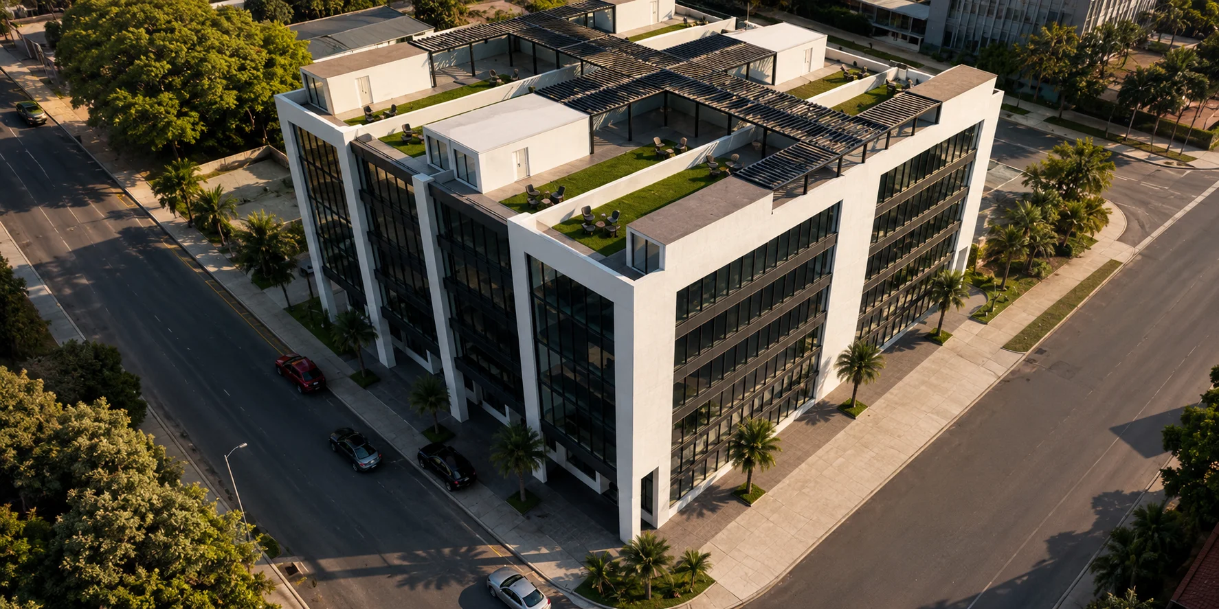City Walk DHA Gujranwala Exterior Elevation Rendering