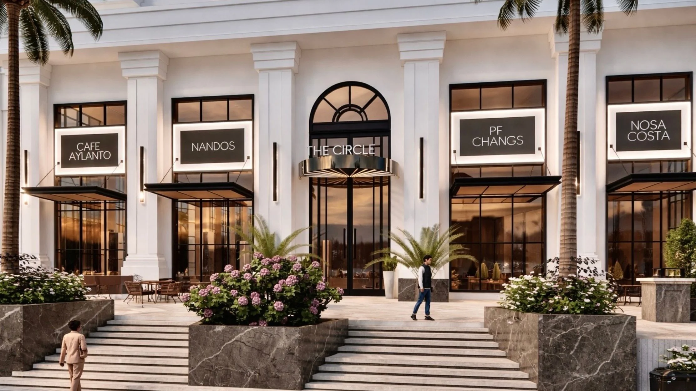 The Circle Faisalabad Neoclassical Exterior Facade